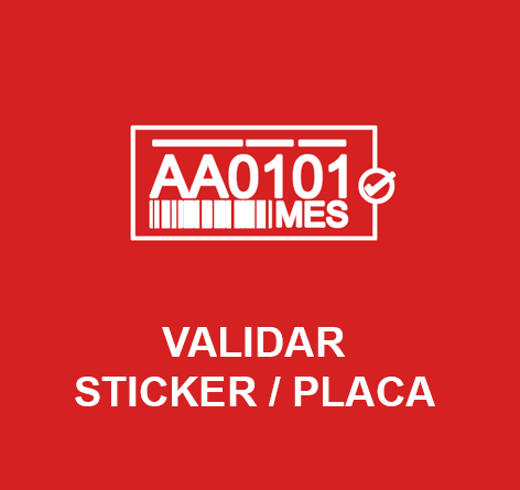 Validar Sticker / Placa